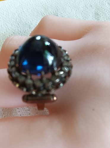Anello oro antico zaffiro - anello,