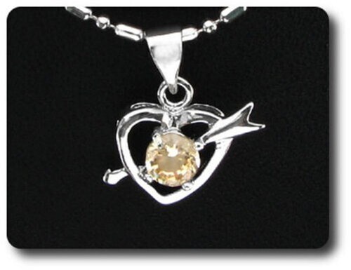 Pendente zaffiro arancione - arancione, 5