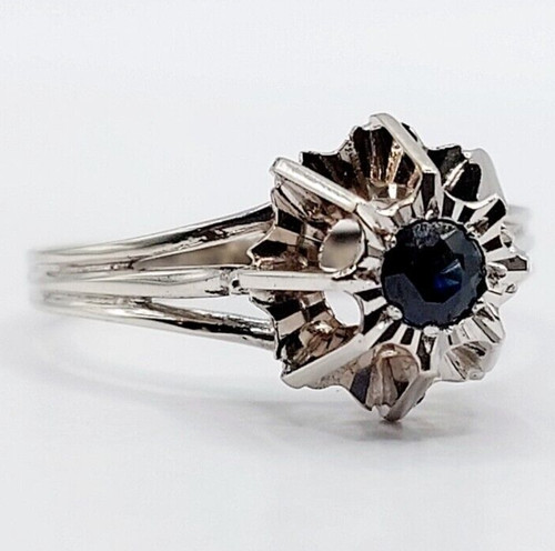 Anello solitario art deco - , oro