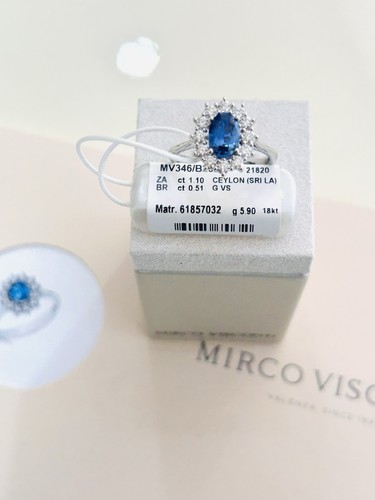 Anello con zaffiro - con, e