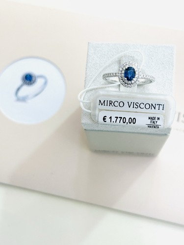 Anello con zaffiro naturale - zaffiro, e