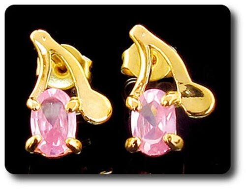 Orecchini zaffiro rosa 2x7 - zaffiro, mm