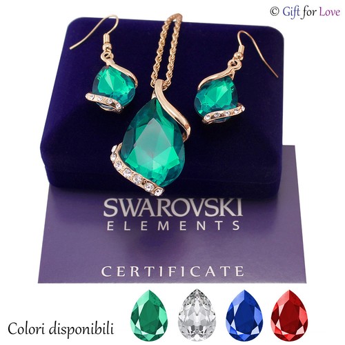 Parure donna oro - , swarovski