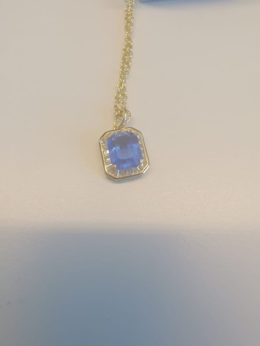 Collier con zaffiro blu - con,