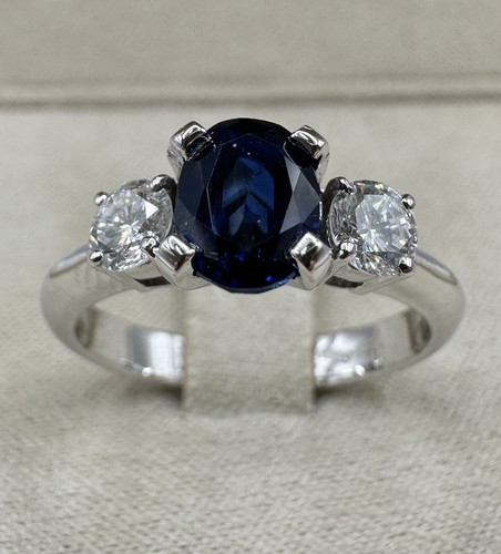 Anello oro bianco 18kt con - 18kt.,