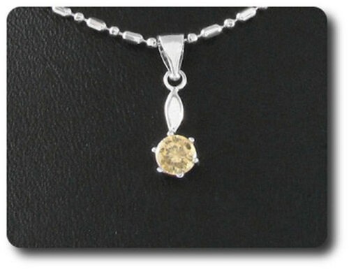 Pendente zaffiro arancione - pendente,