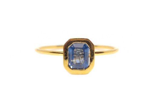 Anello zaffiro blu - in,