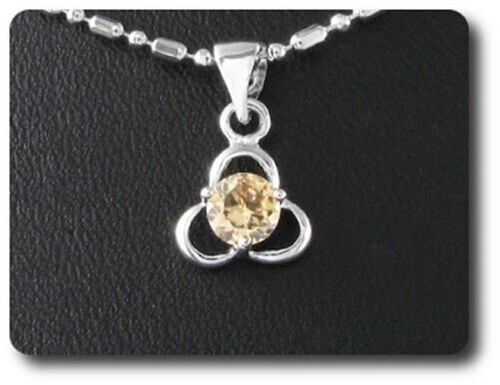 Pendente zaffiro arancione - pendente, 4