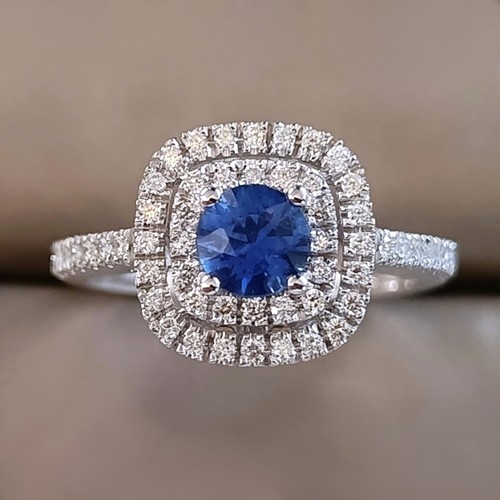 Anello zaffiro blu - blu, e