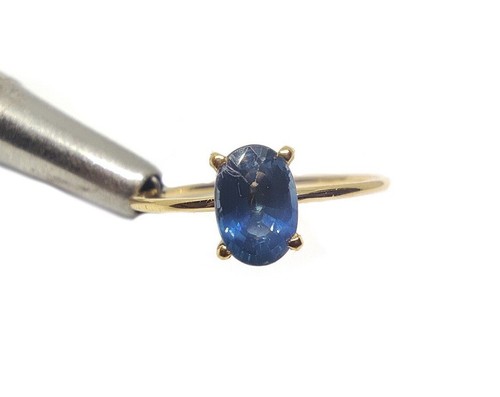 Anello zaffiro blu - anello,