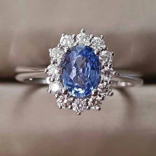 Anello fiore oro bianco - anello,