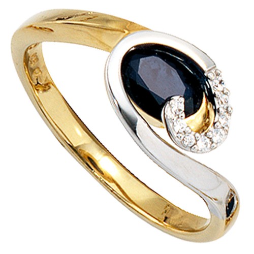 Anello donna zaffiro 8 - anello,