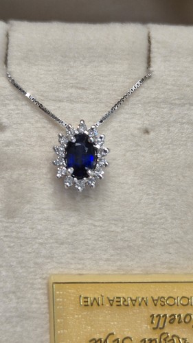 Collana oro con zaffiro - , e