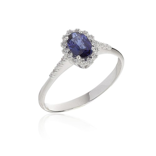 Anello donna oro bianco - donna, kt