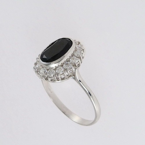 Anello oro bianco con - anello,