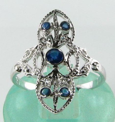 Anello art deco 9ct - anello, oro
