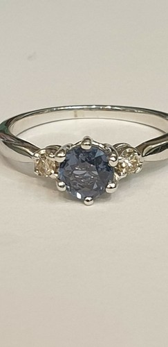 Anello oro bianco con - bianco, 9