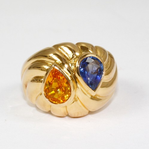 Raro anello con zaffiro - anello,