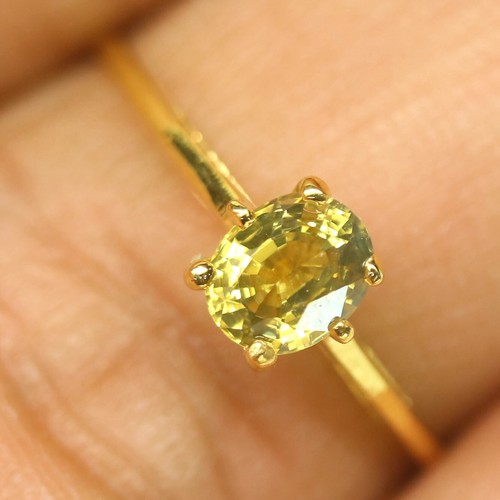Anello solitario zaffiro