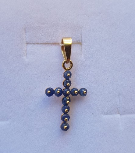 Ciondolo croce oro giallo - , 18