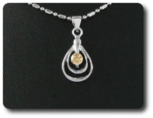 Pendente zaffiro arancione - pendente,